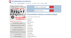 Desktop Screenshot of encyklopedia.biolog.pl