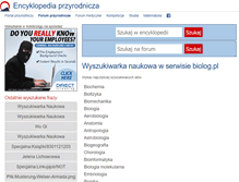 Tablet Screenshot of encyklopedia.biolog.pl